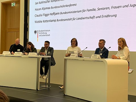 Podiumsdiskussion auf dem ersten deutschen Ernährungstag