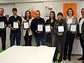 Gruppenfoto zur Auszeichnung als Lebensmittelreste-Optimierer. Schulen der Stadt Ulm retten Lebensmittel.