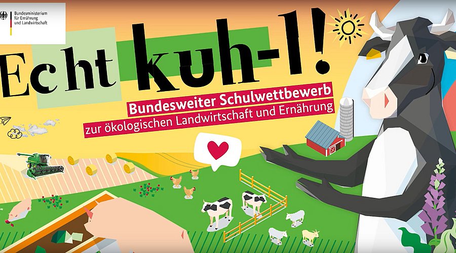 Mitmach-Aufruf zum Schulwettbewerb Echt kuh-l des BMEL 2024/2025