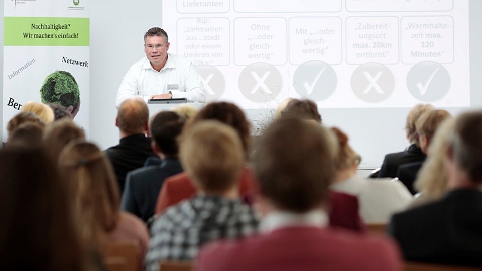Professor Dr. Zeiss vor Publikum