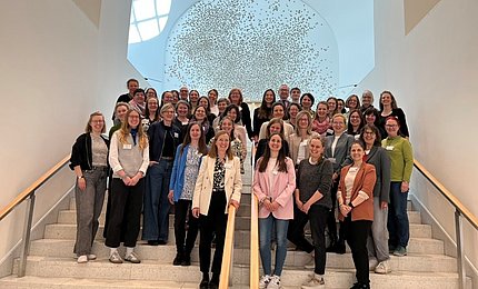 Gruppenbild der Vernetzungsstellen Schulverpflegung beim Frühjahrstreffen 2026.