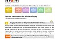 Umfrage zur Akzeptanz in der Schulverpflegung für Grundschulen und Sekundarstufe I