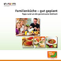 Deckblatt Broschüre Familienküche - gut geplant