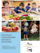 Coverbild: Kinder beim Gemüseschneiden; Junge im Kuhstall