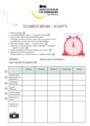 Plakat Tabelle Messwoche