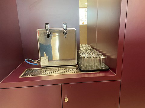 Blick in die neue Mensa der Martini-Schule Freystadt.