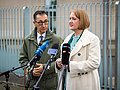 Lisa Paus und Cem Özdemir bei der Vorstellung der 2. Ganztagsausbau 