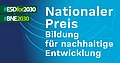 Logo des Nationalen Preises Bildung für nachhaltige Entwicklung