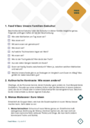 Bild Arbeitsblätter Familien-Esskultur