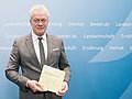 Bundesernährungsminister Alois Rainer stellt den Ernährungsreport 2025 vor.